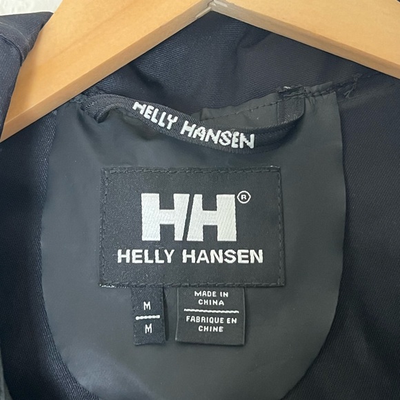 Helly Hansen | Black hooded zip front adjustable waist rain jacket size … - Picture 2 of 10